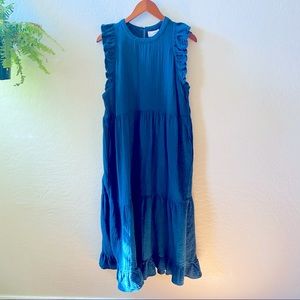 Universal Thread Teal Gauzy Dress